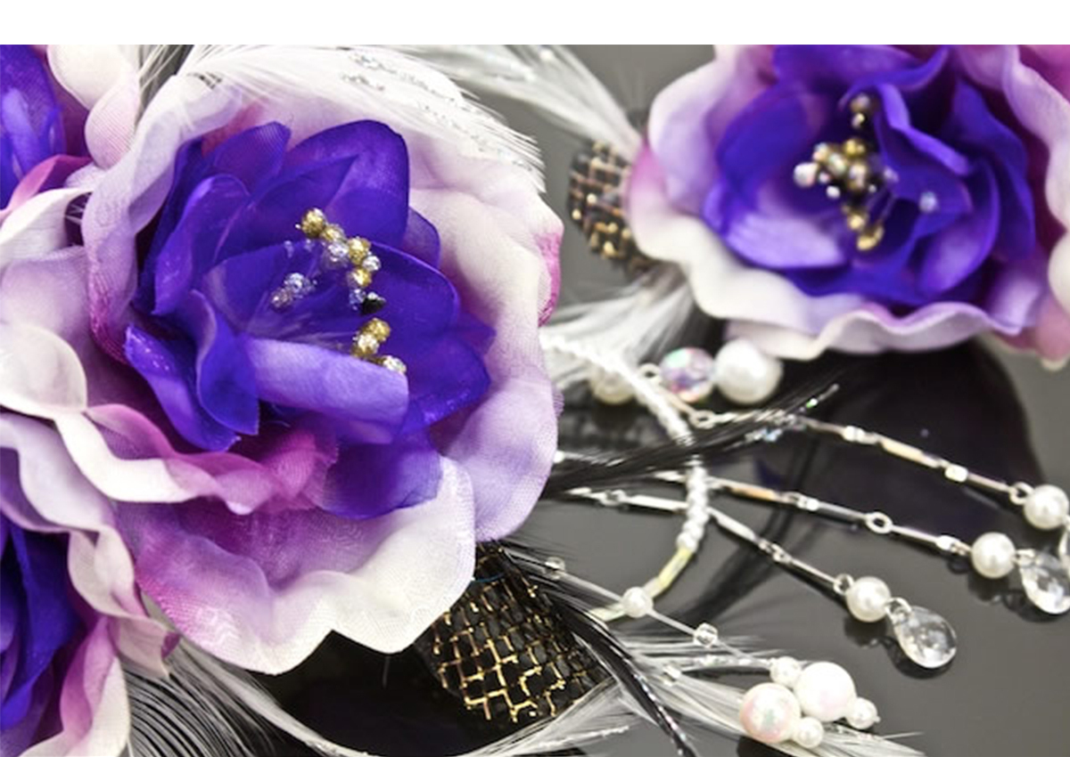 SOUBIEN（創美苑） 髪飾り 和装 成人式 卒業式 花 振袖 袴 2点セット