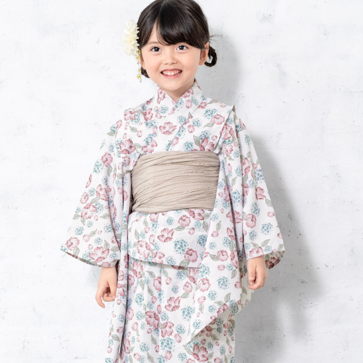 SOUBIEN（創美苑） 浴衣セット 女の子 子供浴衣 兵児帯 セット 浴衣 帯