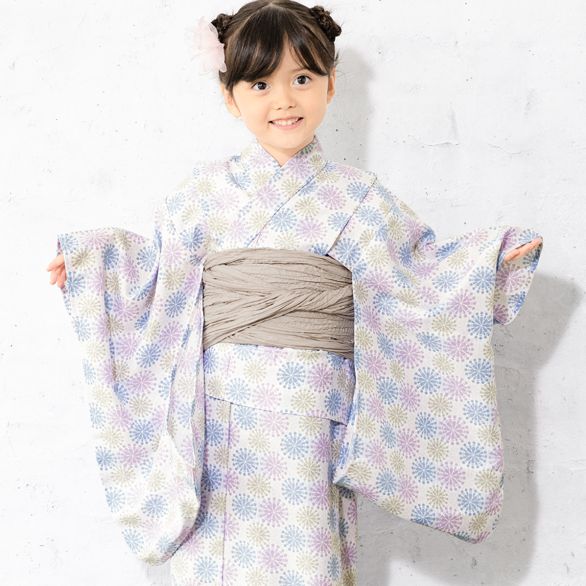 SOUBIEN（創美苑） 浴衣セット 女の子 子供浴衣 兵児帯 セット 浴衣 帯