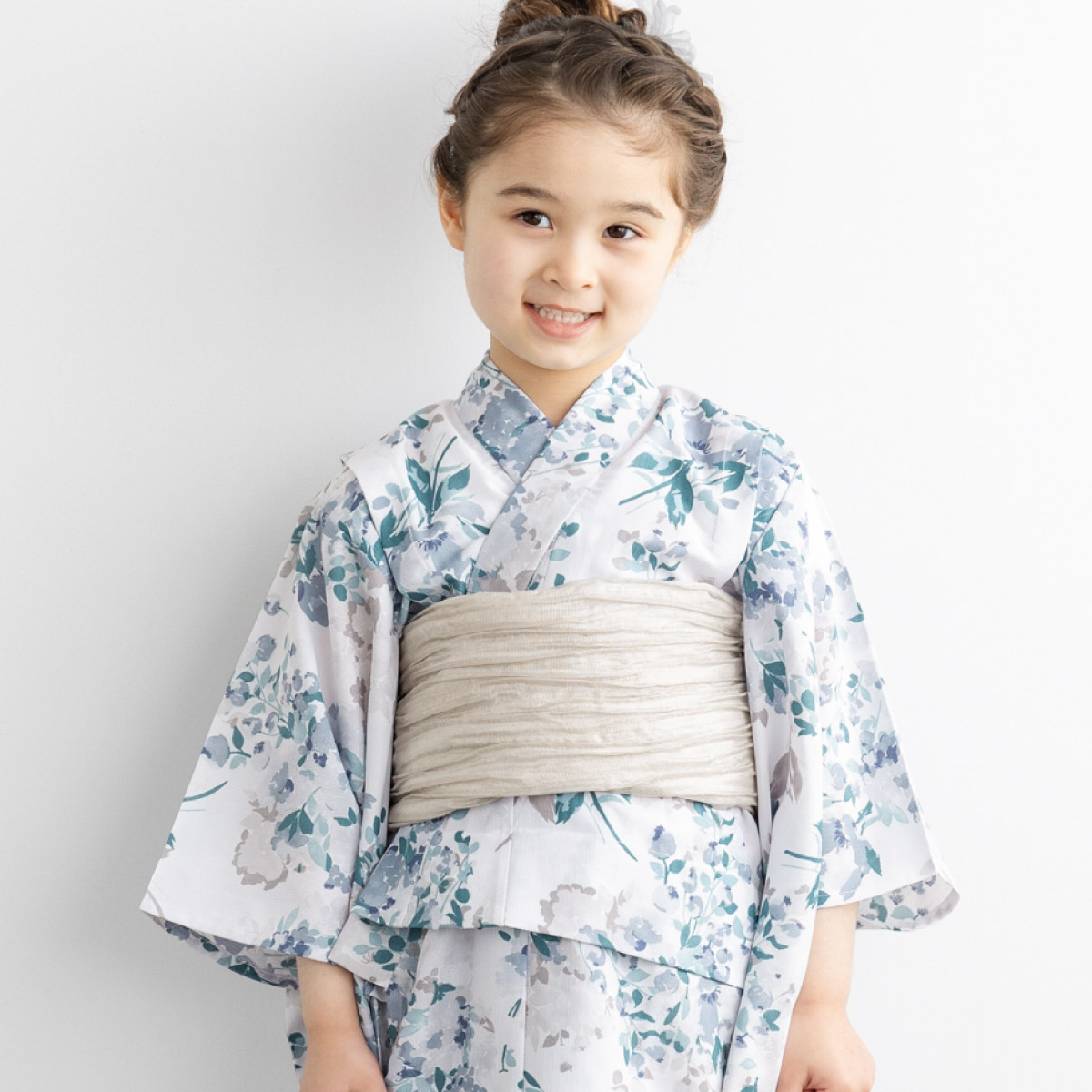 SOUBIEN（創美苑） 浴衣セット 女の子 子供 キッズ セット 浴衣 帯