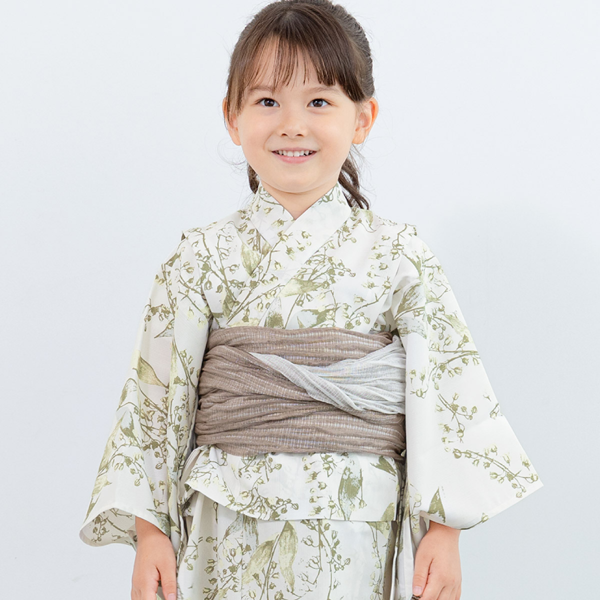 SOUBIEN（創美苑） 浴衣セット 女の子 子供 キッズ セット 浴衣 帯