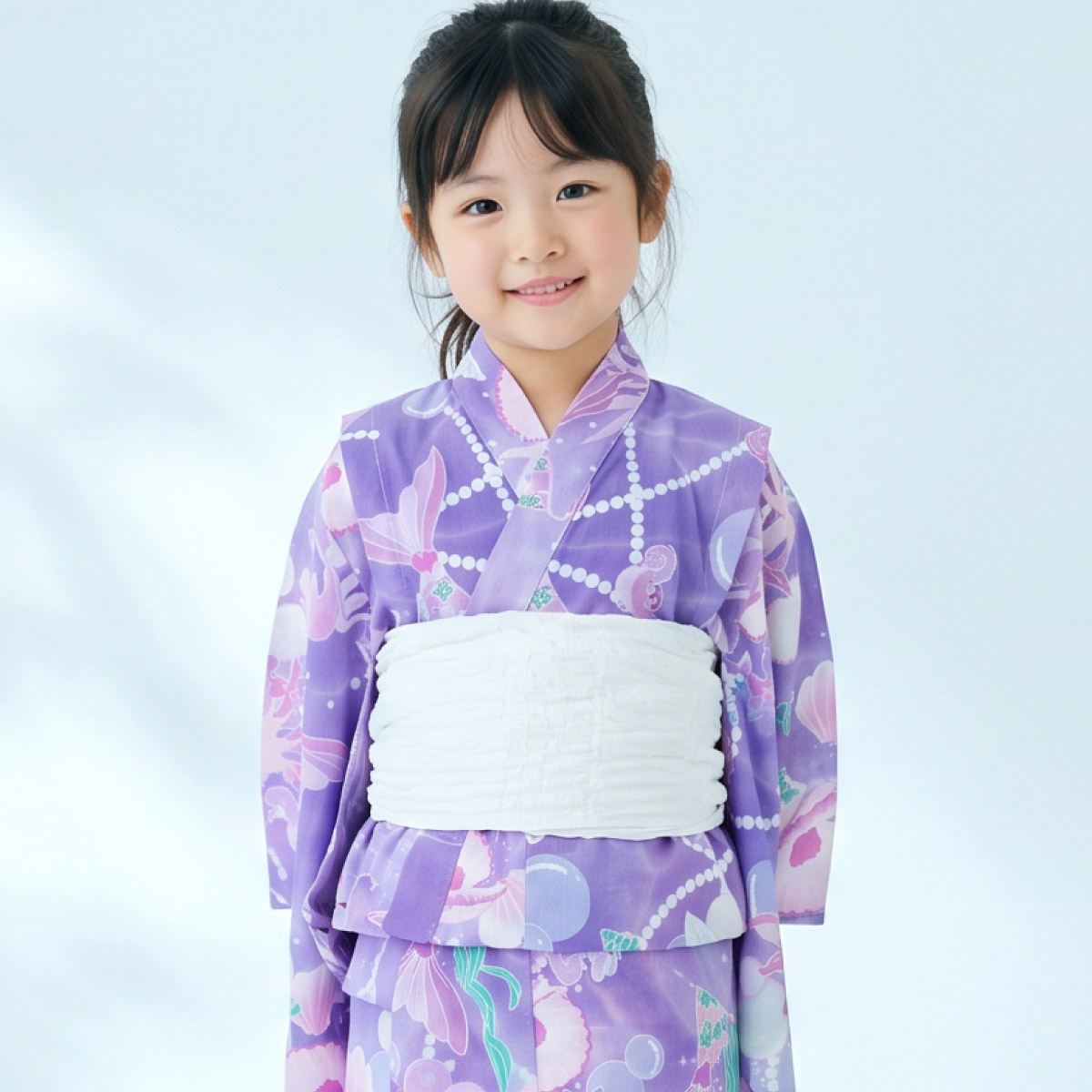 SOUBIEN（創美苑） 浴衣セット 女の子 子供 キッズ セット 浴衣 帯