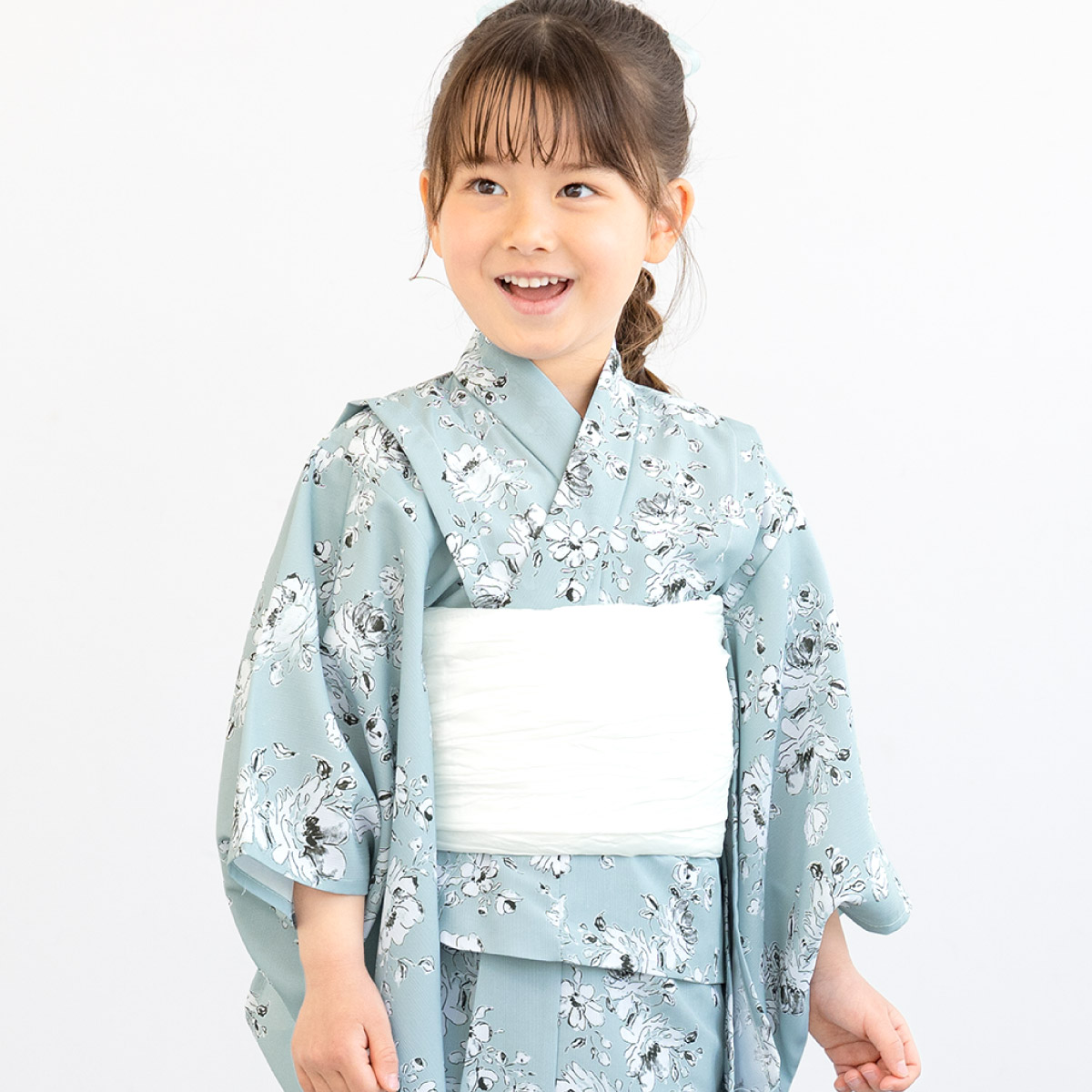SOUBIEN（創美苑） 浴衣セット 女の子 子供 キッズ セット 浴衣 帯