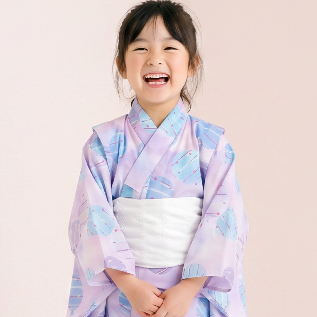 SOUBIEN（創美苑） 浴衣セット 女の子 子供 キッズ セット 浴衣 帯