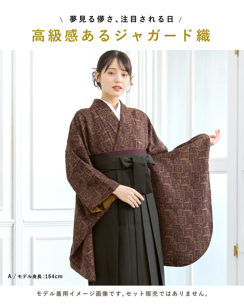 アンティーク個性的着物単品 SOUBIEN（創美苑） 二尺袖 単品 着物 ショート丈 レディース 卒業式 小