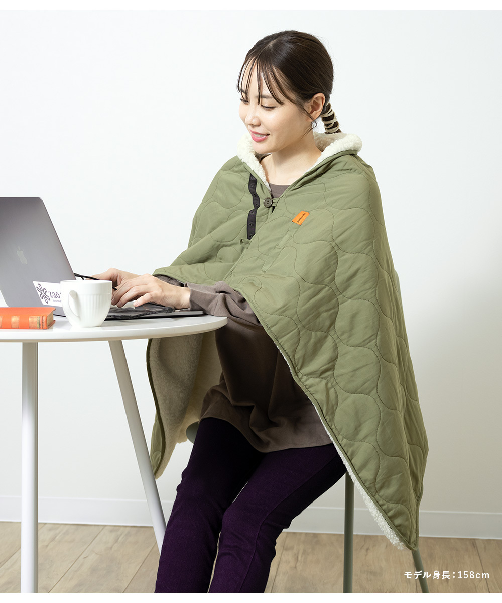 専用♥みかん❤暖か☆Wボア♥特大ブランケット♥グリーンベージュ。 ブランケット ひざ掛け モコモコ おしゃれ 防寒 暖かい エコ モス