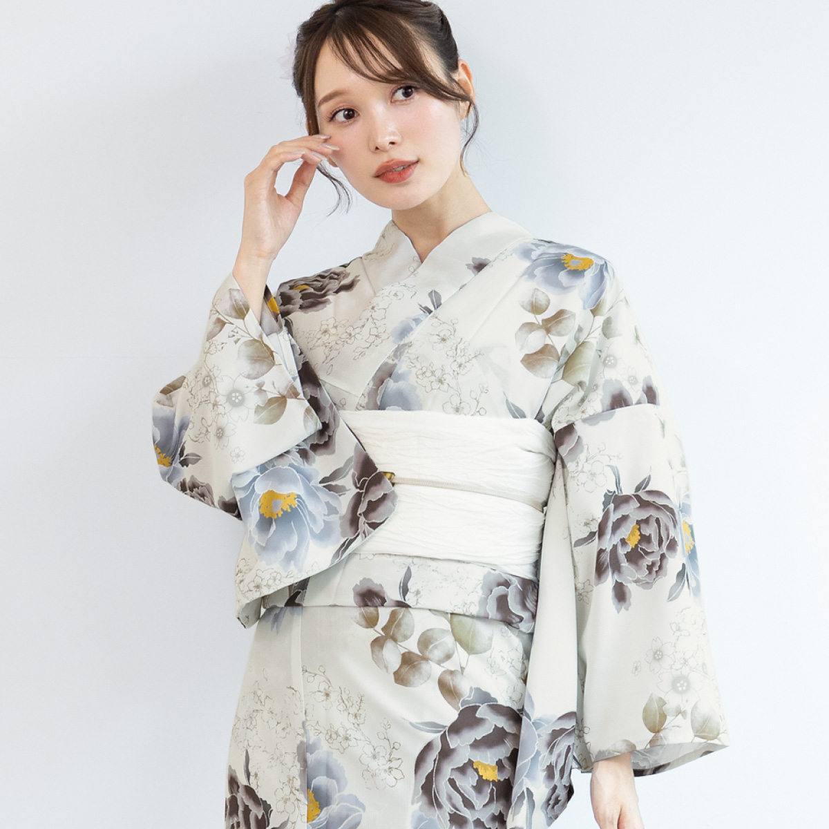 SOUBIEN（創美苑） 簡単着付け セパレート浴衣 レディース セット 3点
