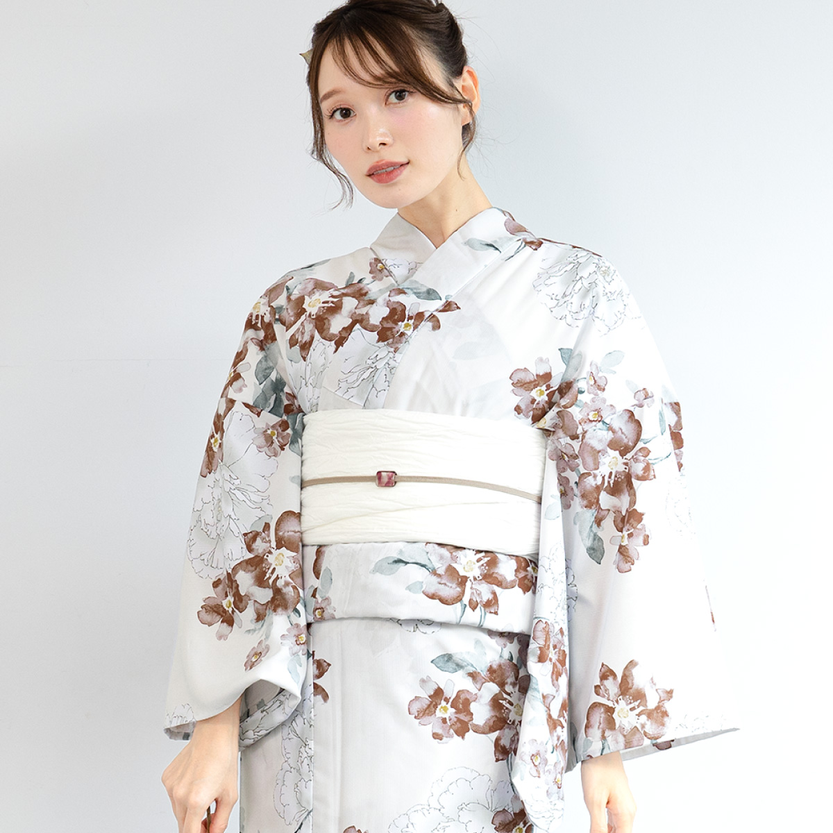 SOUBIEN（創美苑） 簡単着付け セパレート浴衣 レディース セット 3点