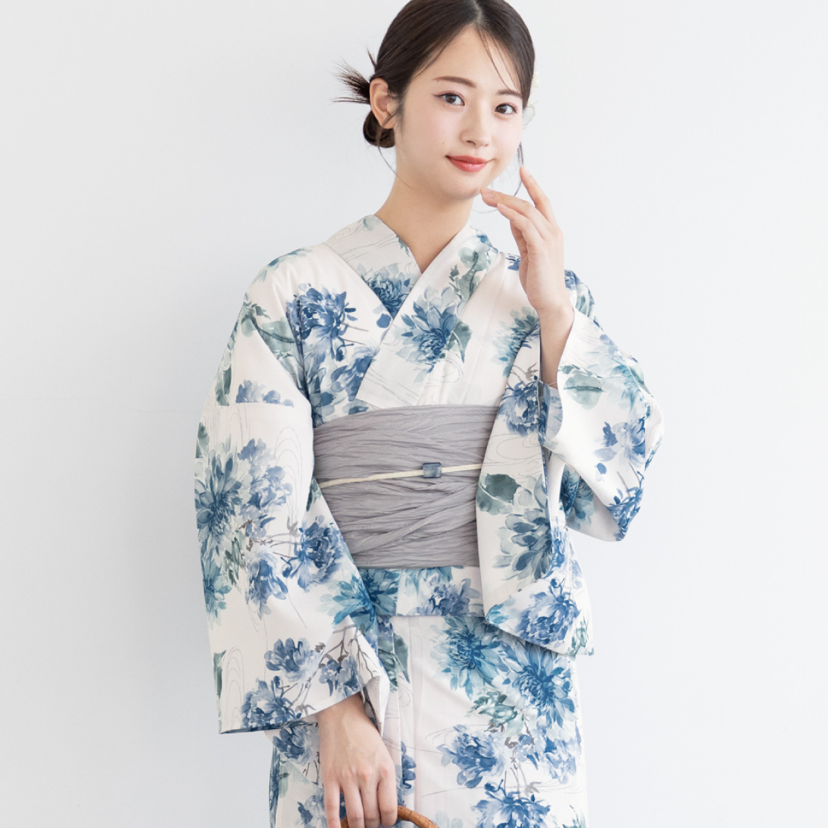 SOUBIEN（創美苑） 簡単着付け セパレート浴衣 レディース セット 3点
