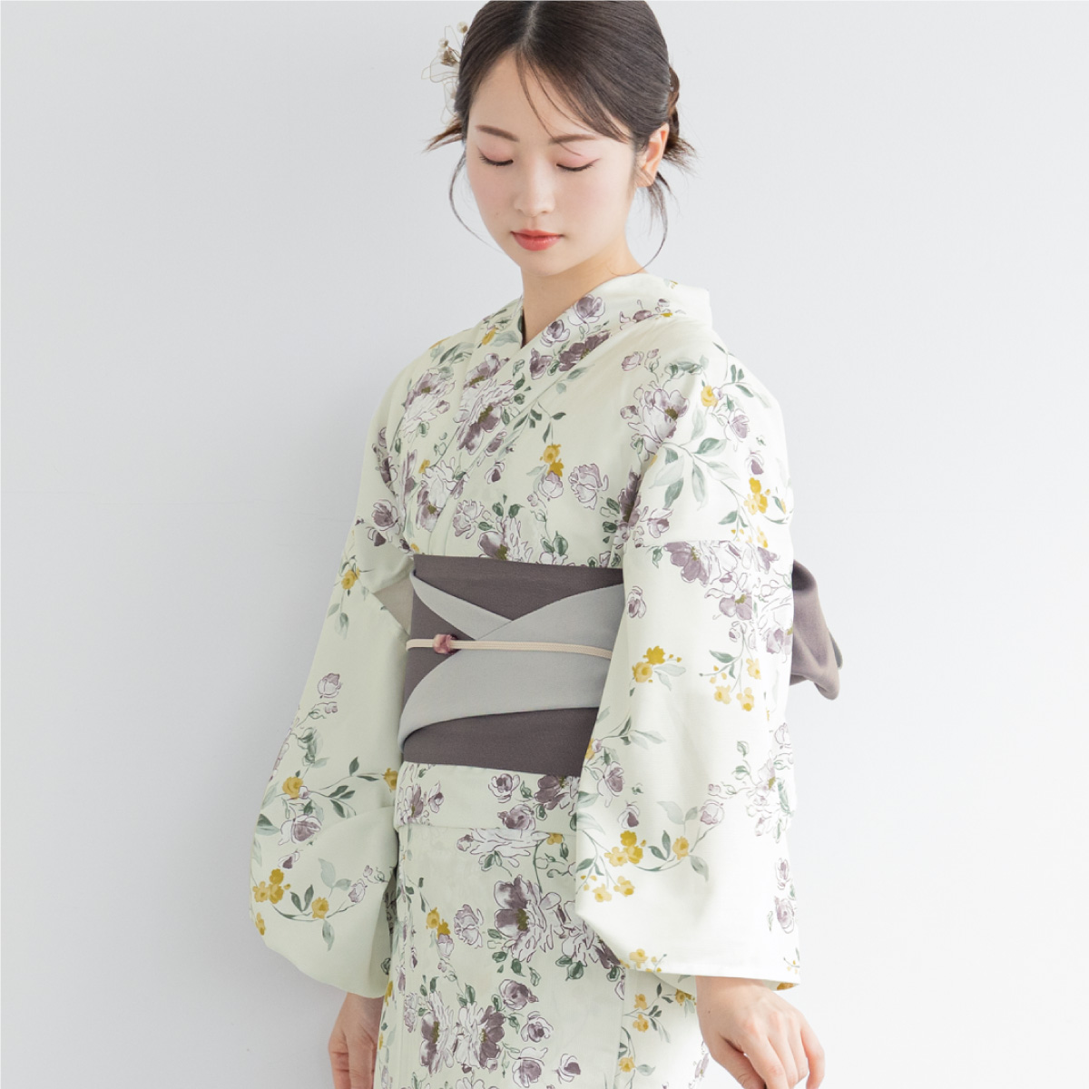 SOUBIEN（創美苑） 簡単着付け セパレート浴衣 レディース セット 3点