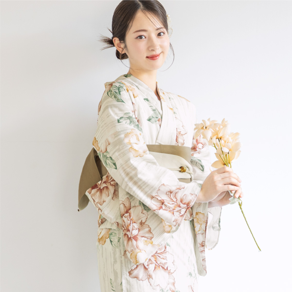 SOUBIEN（創美苑） 簡単着付け セパレート浴衣 レディース セット 3点