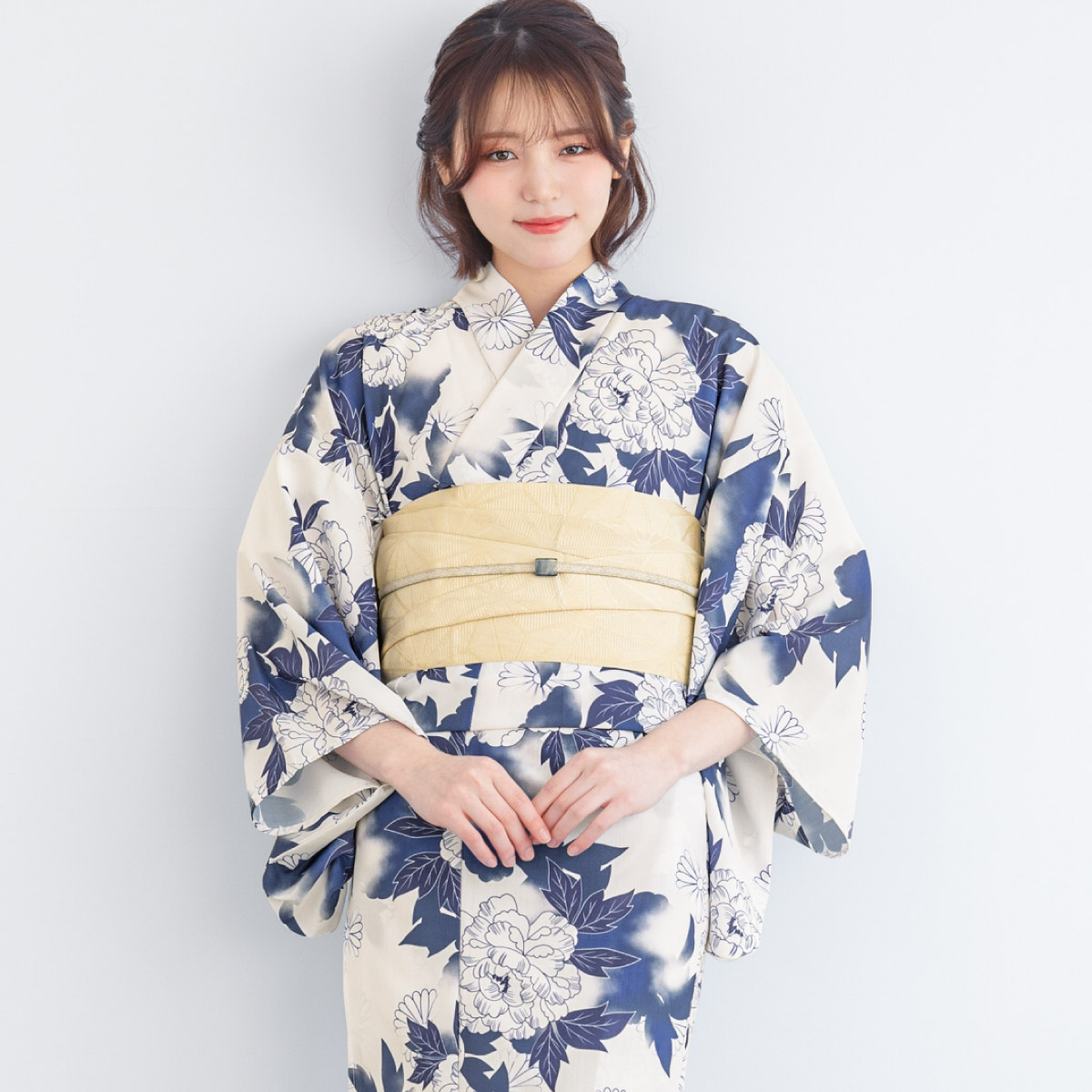 SOUBIEN（創美苑） 簡単着付け セパレート浴衣 セット レディース 半幅