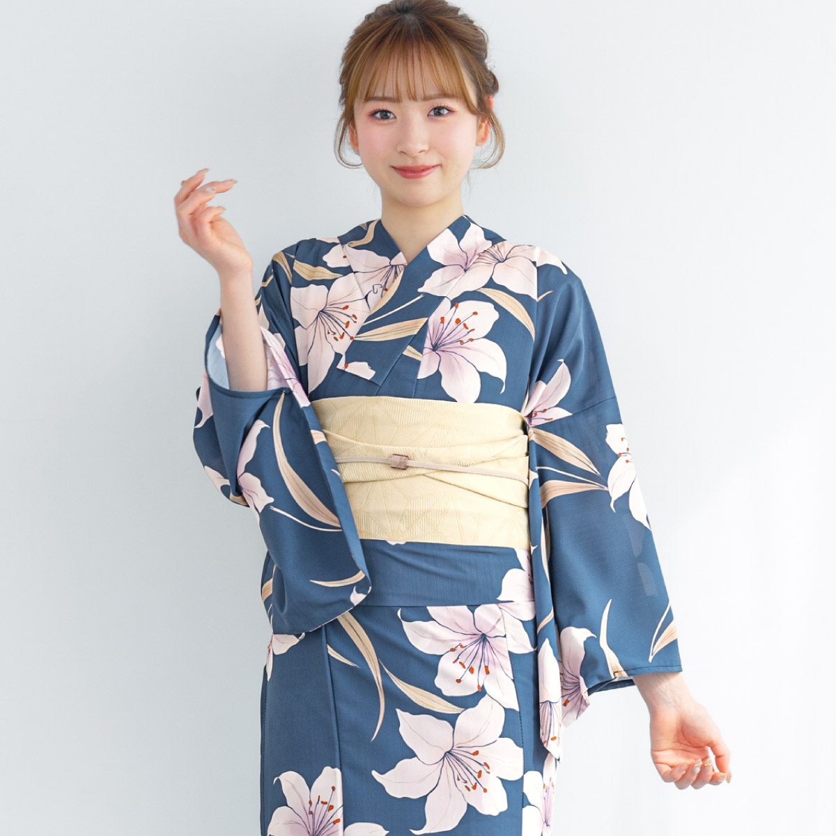 SOUBIEN（創美苑） 簡単着付け セパレート浴衣 セット レディース 半幅
