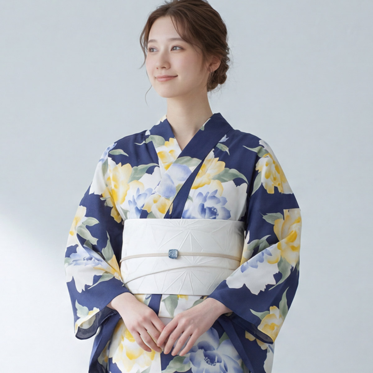 SOUBIEN（創美苑） 簡単着付け セパレート浴衣 セット レディース 半幅