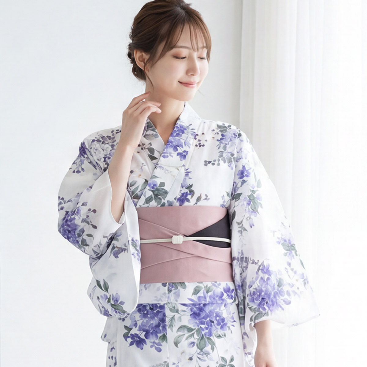 SOUBIEN（創美苑） 簡単着付け セパレート浴衣 セット レディース 半幅