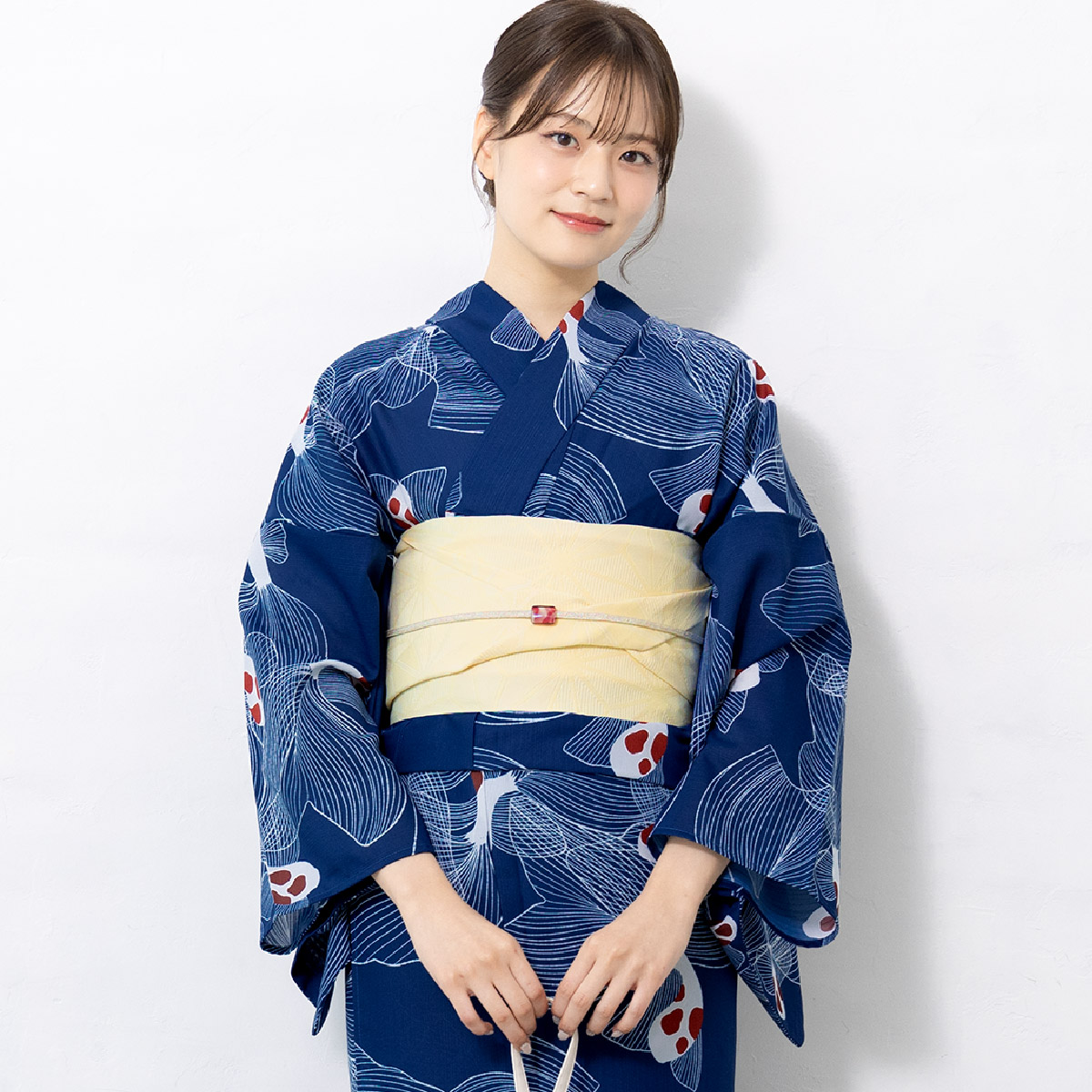 簡単着付け セパレート浴衣 レディース セット 浴衣 帯 伊達締め 浴衣セット 女性 二部式浴衣 花柄 着付け 簡単 フリー floro 女の子 創美苑の画像