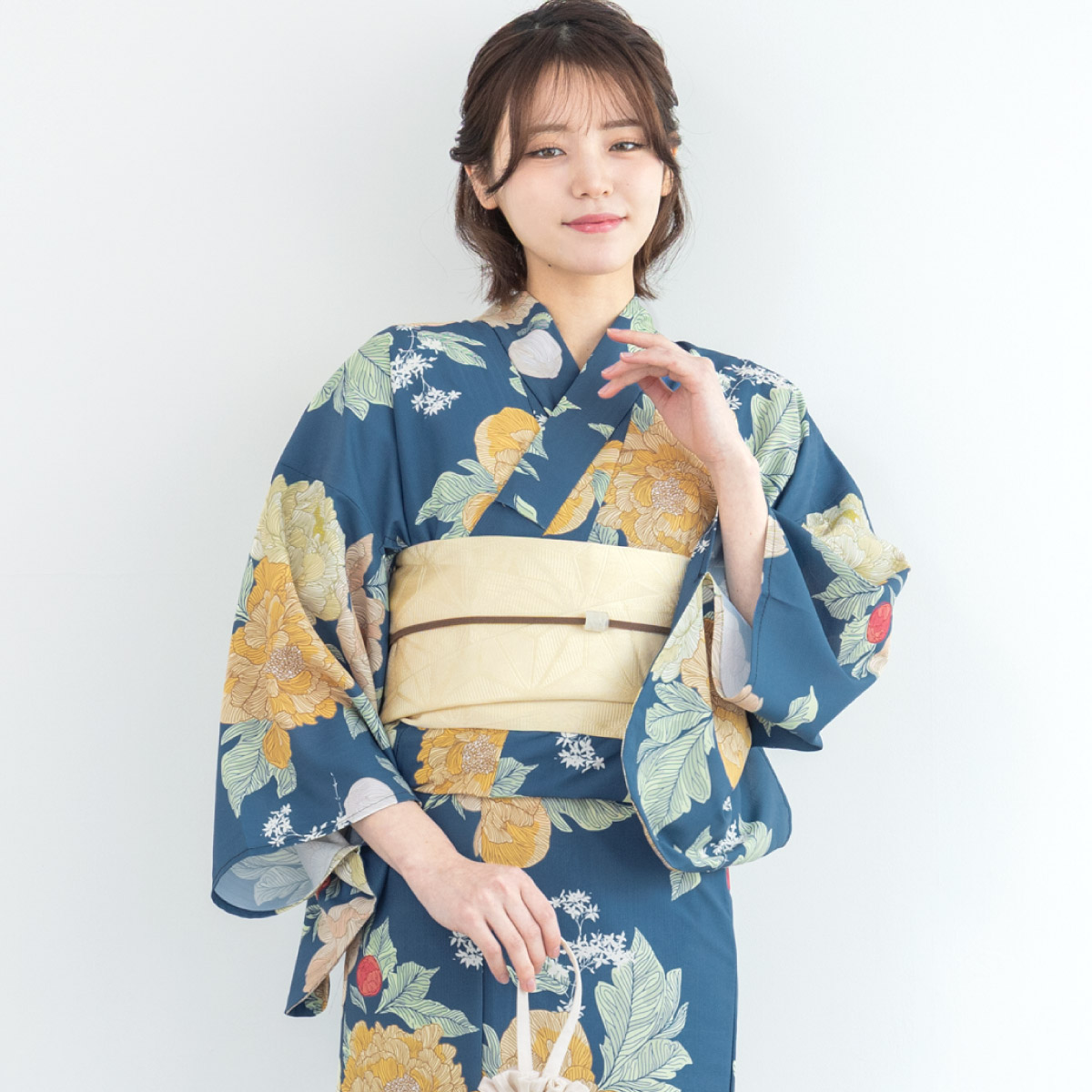 SOUBIEN（創美苑） 簡単着付け セパレート浴衣 セット レディース 半幅