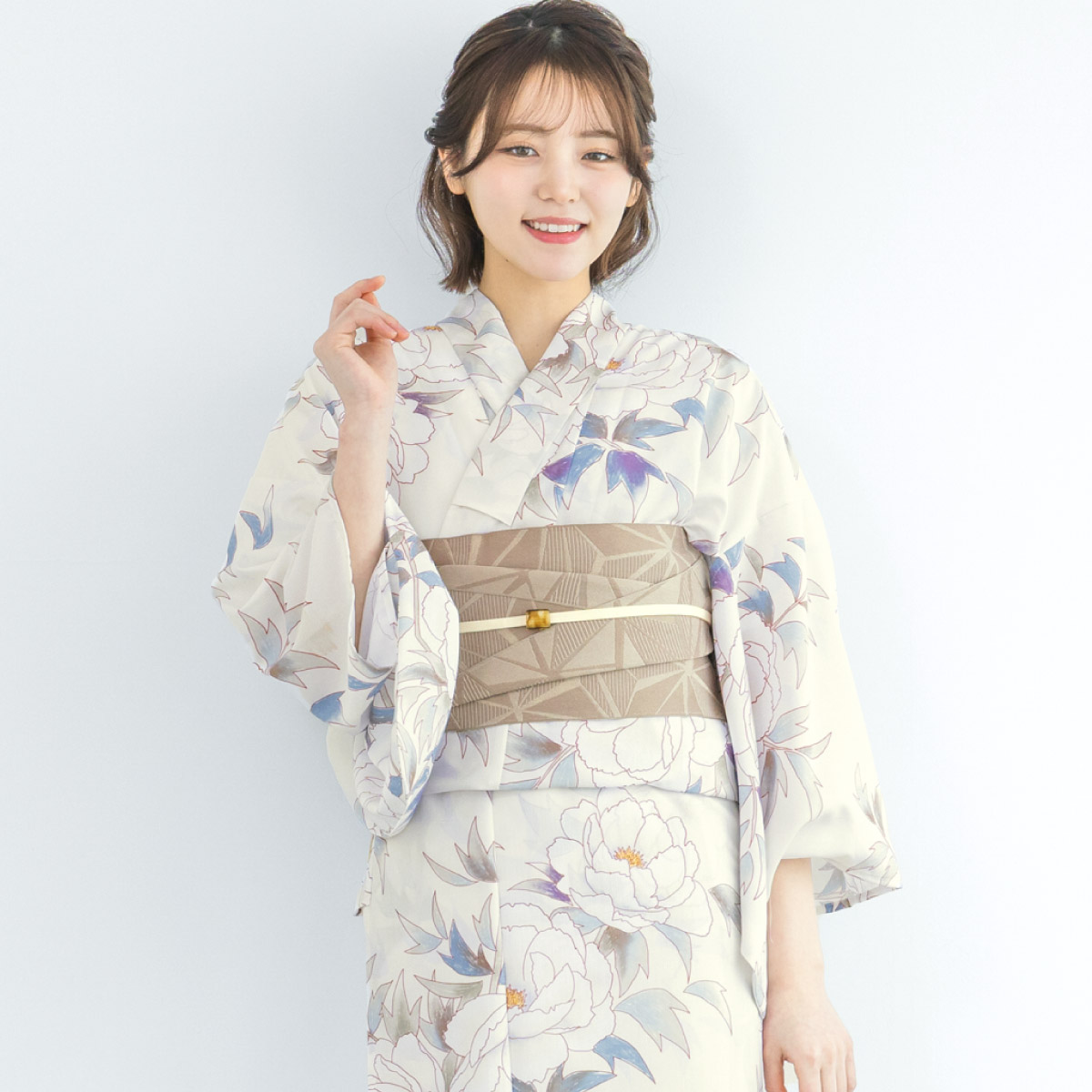 SOUBIEN（創美苑） 簡単着付け セパレート浴衣 セット レディース 半幅