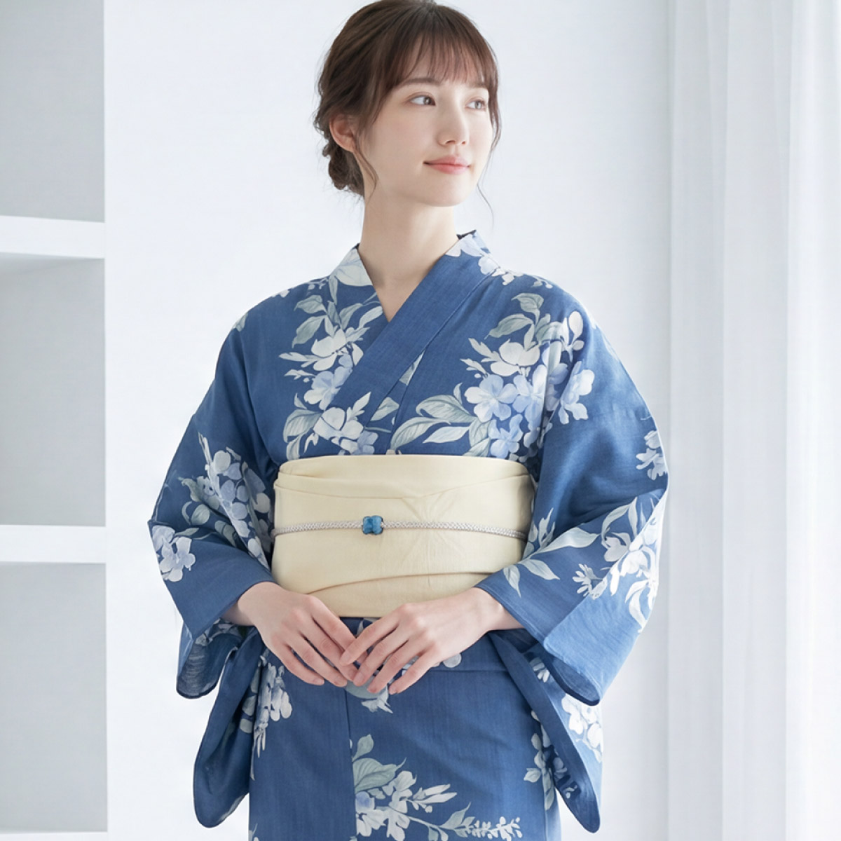 SOUBIEN（創美苑） 簡単着付け セパレート浴衣 セット レディース 半幅