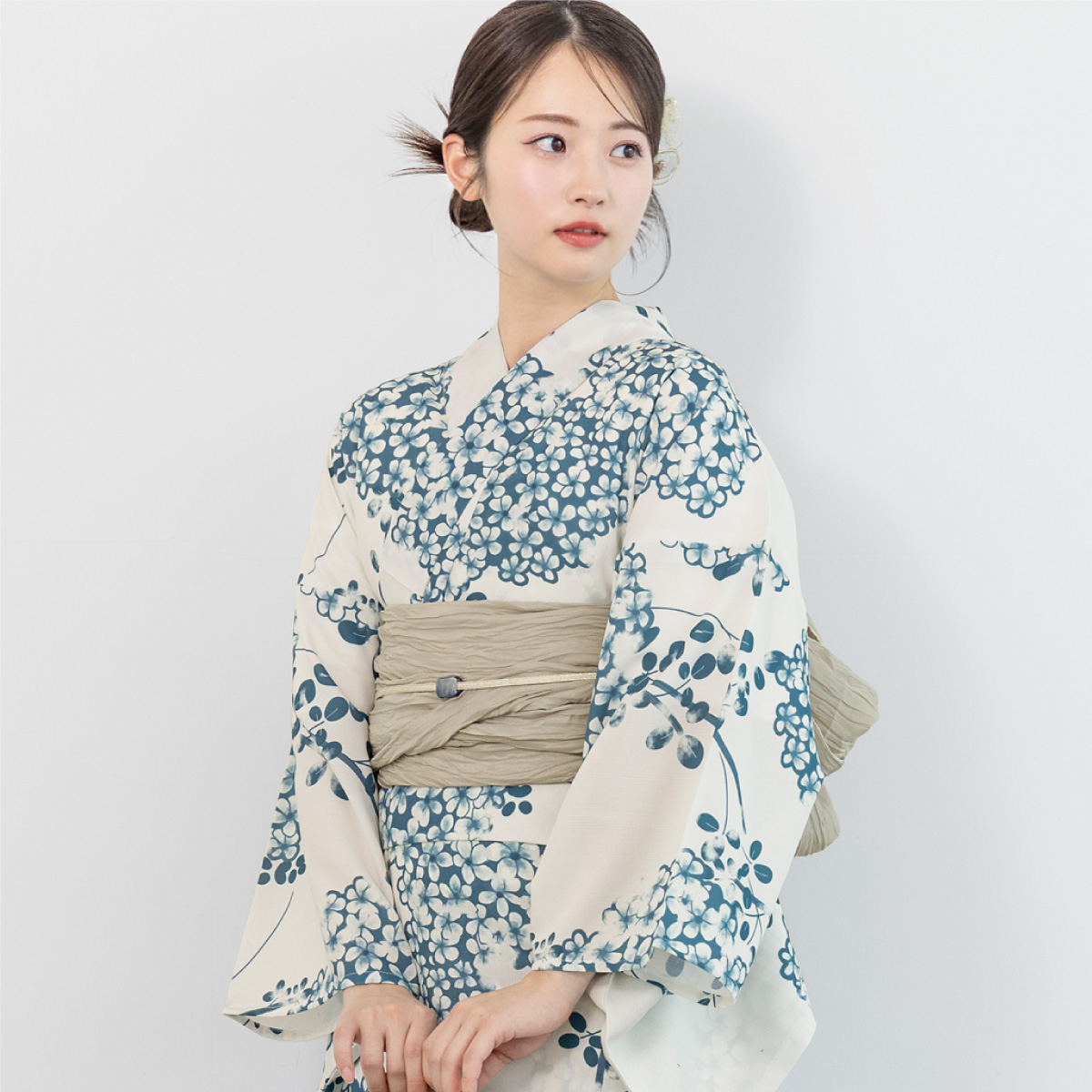 SOUBIEN（創美苑） 簡単着付け セパレート浴衣 レディース セット 3点