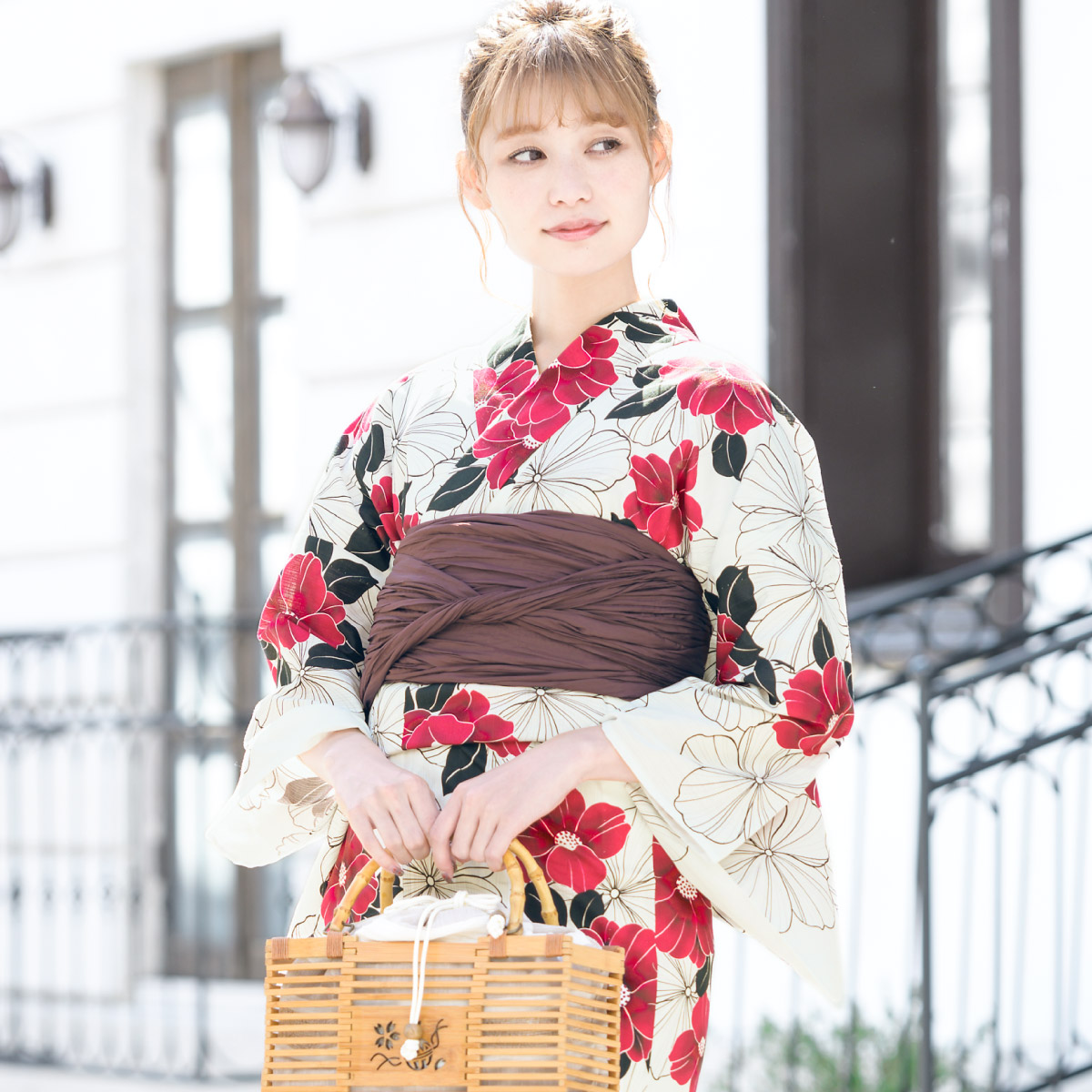 SOUBIEN（創美苑） 簡単着付け セパレート浴衣 レディース セット 浴衣