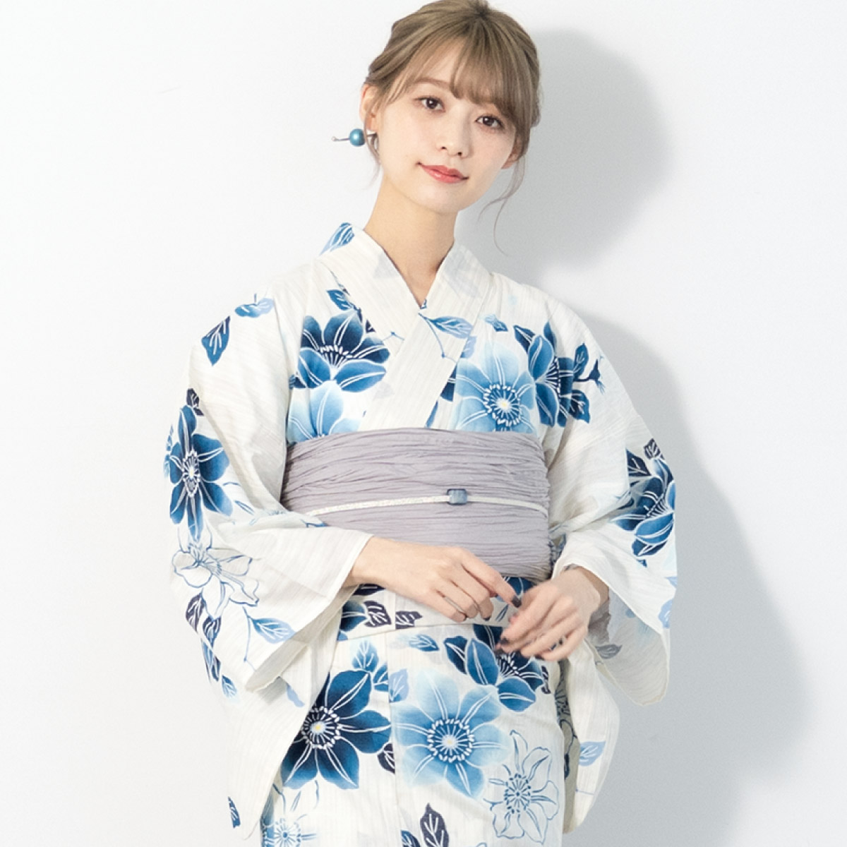 セパレート浴衣 帯セット 新品未開封 SOUBIEN（創美苑） 簡単着付け セパレート浴衣 レディース セット 浴衣