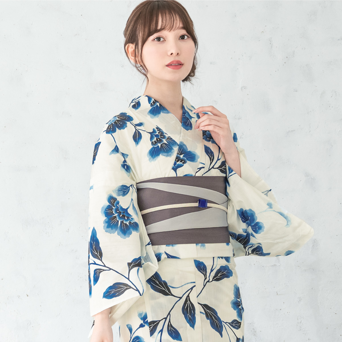 SOUBIEN（創美苑） 簡単着付け セパレート浴衣 レディース セット 3点