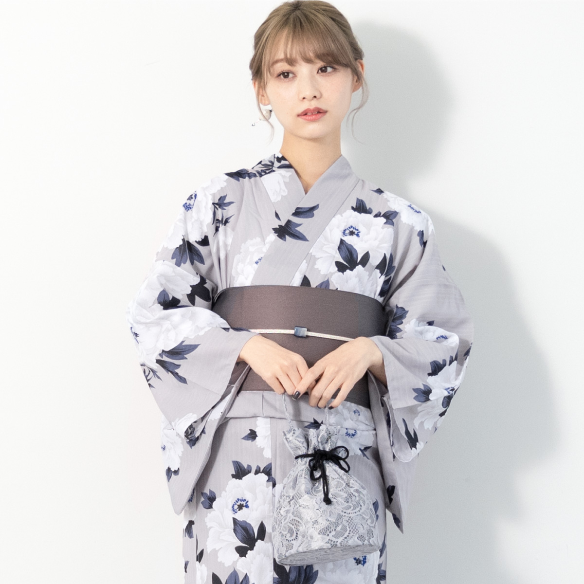 SOUBIEN（創美苑） 簡単着付け セパレート浴衣 レディース セット 3点