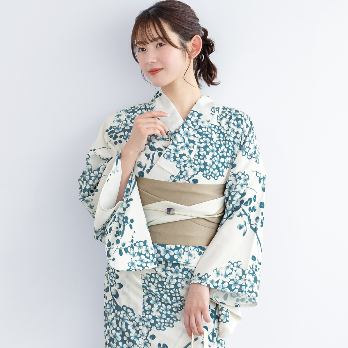 SOUBIEN（創美苑） 簡単着付け セパレート浴衣 セット レディース 半幅