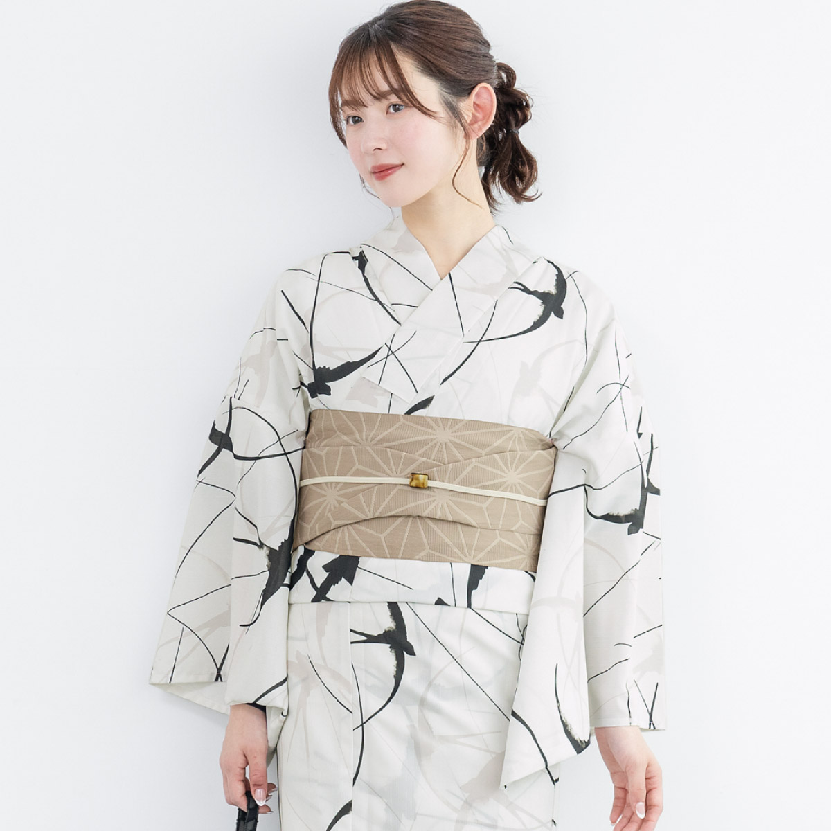 SOUBIEN（創美苑） 簡単着付け セパレート浴衣 セット レディース 半幅