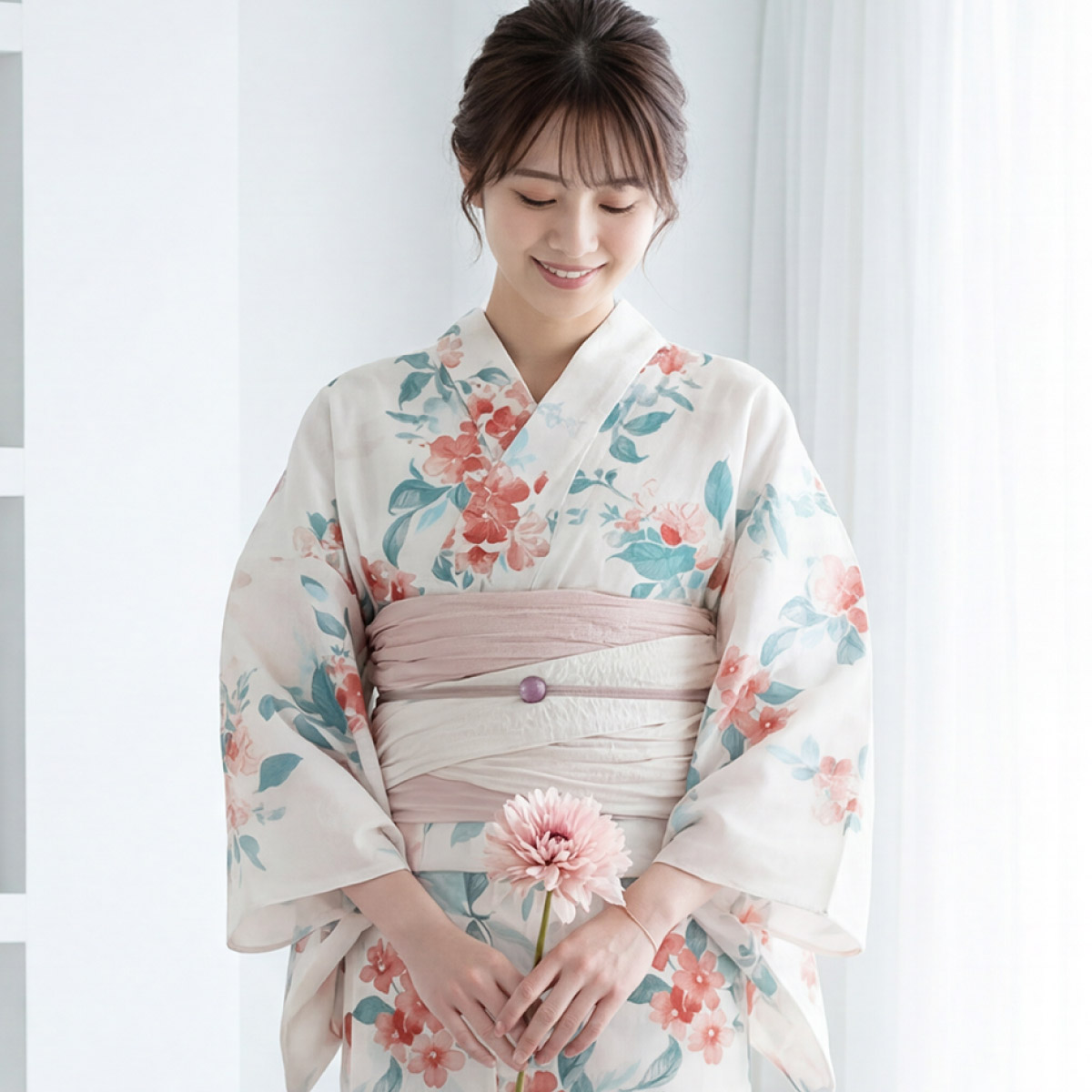 SOUBIEN（創美苑） 簡単着付け セパレート浴衣 セット レディース