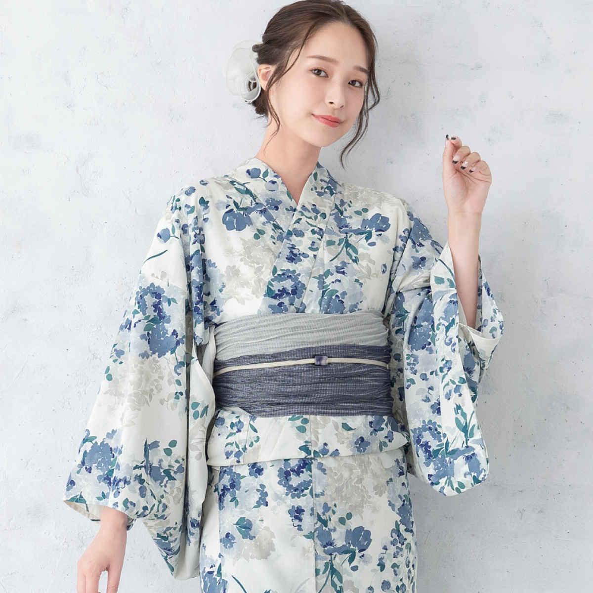 SOUBIEN（創美苑） 簡単着付け セパレート浴衣 レディース セット 3点