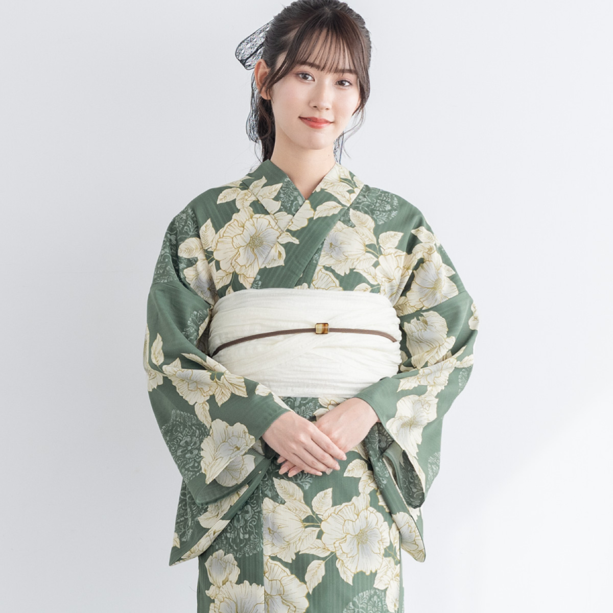 SOUBIEN（創美苑） 簡単着付け セパレート浴衣 レディース セット 3点