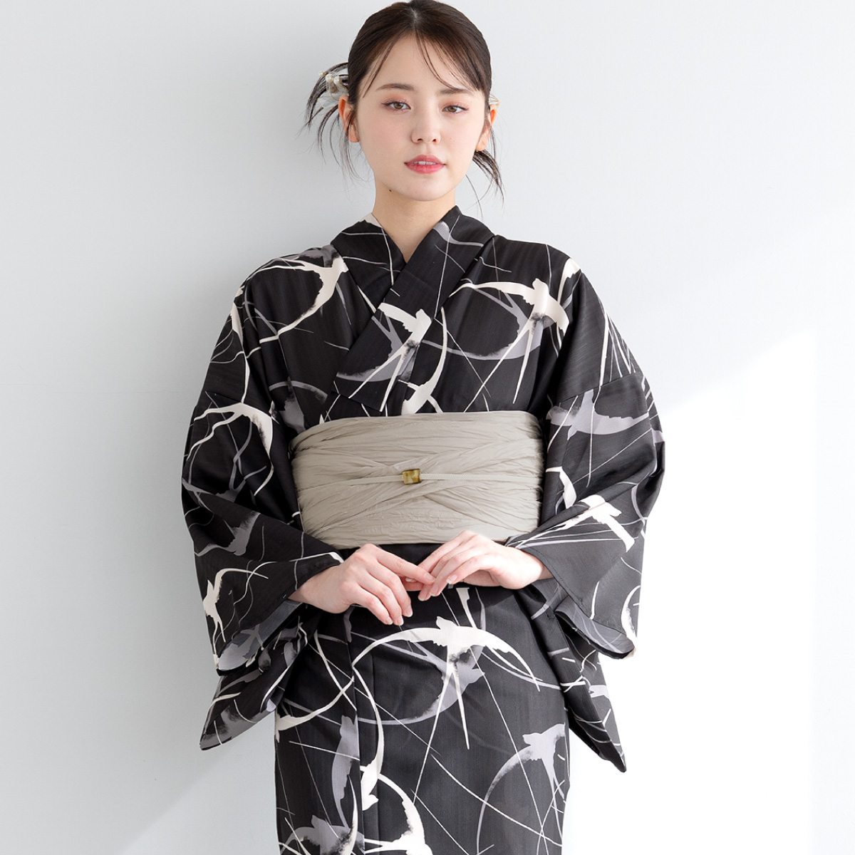 SOUBIEN（創美苑） 簡単着付け セパレート浴衣 レディース セット 3点