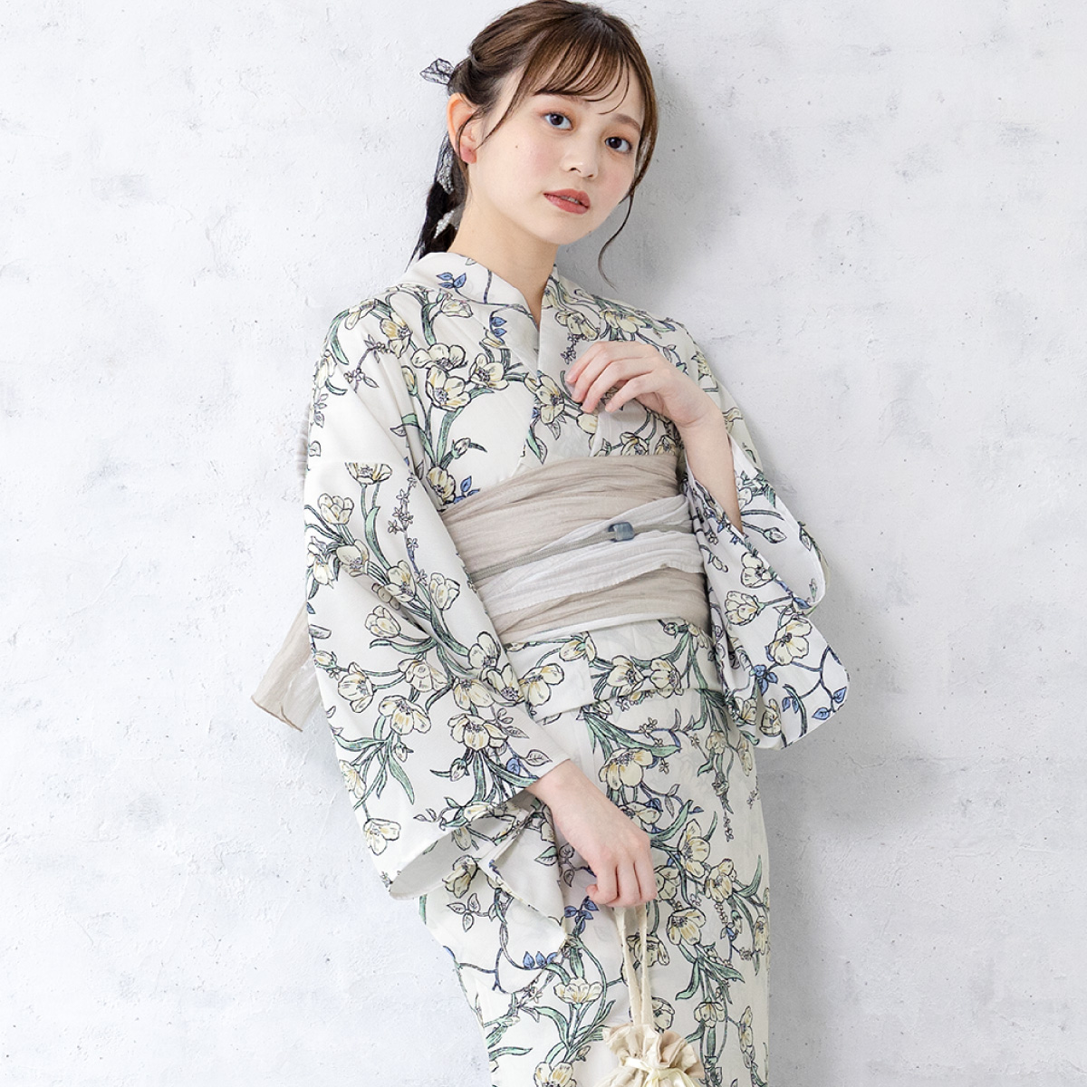 SOUBIEN（創美苑） 簡単着付け セパレート浴衣 レディース セット 3点