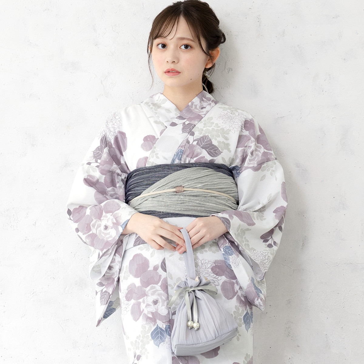 SOUBIEN（創美苑） 簡単着付け セパレート浴衣 レディース セット 3点