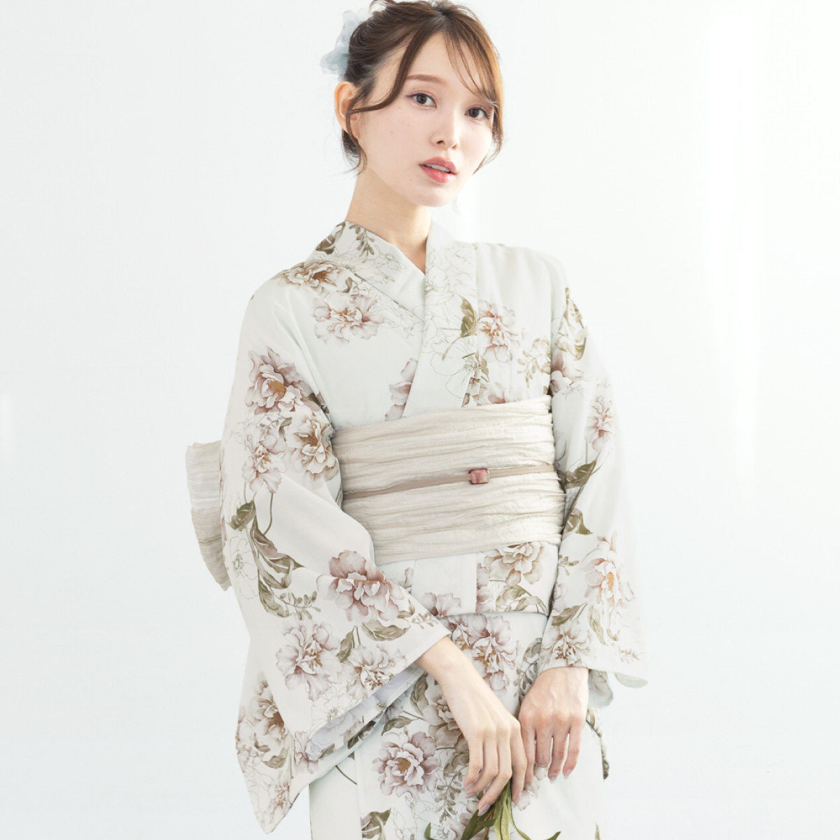 SOUBIEN（創美苑） 簡単着付け セパレート浴衣 レディース セット 3点