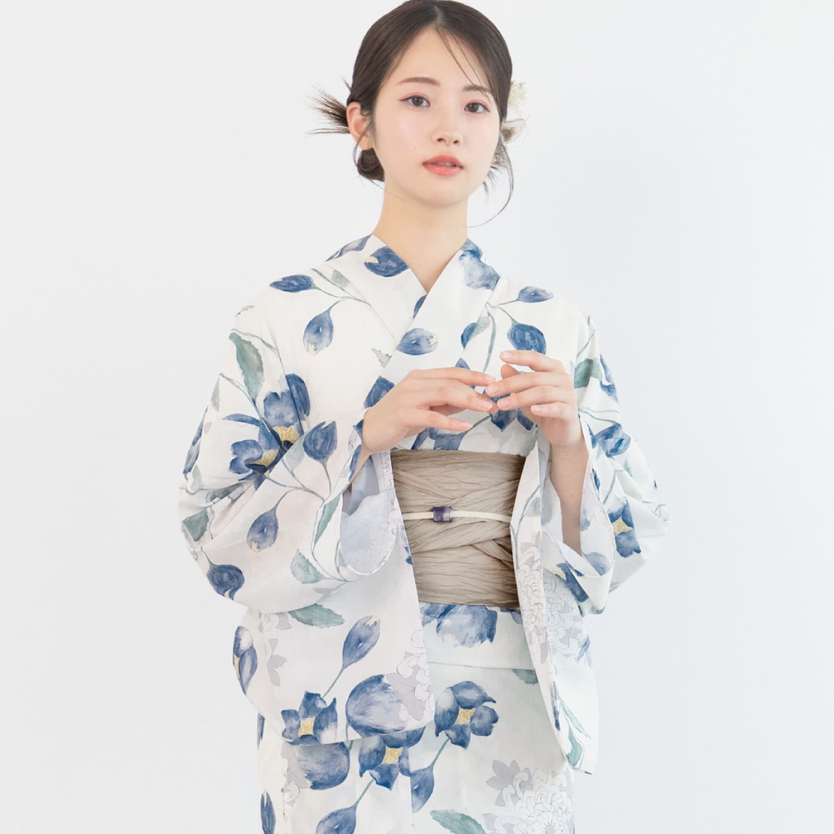 SOUBIEN（創美苑） 簡単着付け セパレート浴衣 レディース セット 3点