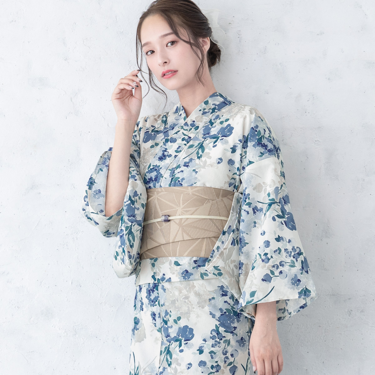 SOUBIEN（創美苑） 簡単着付け セパレート浴衣 レディース セット 3点
