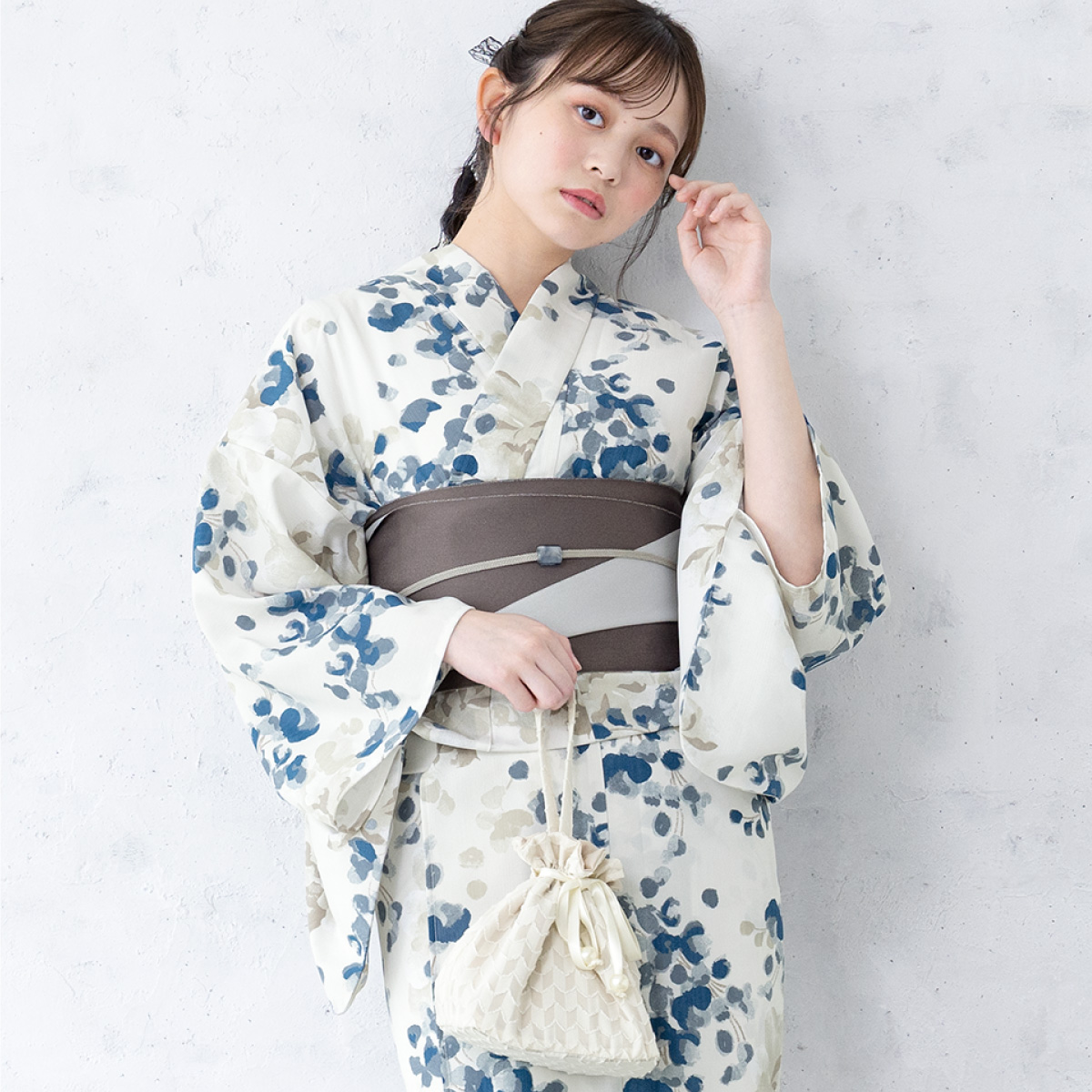 SOUBIEN（創美苑） 簡単着付け セパレート浴衣 レディース セット 3点