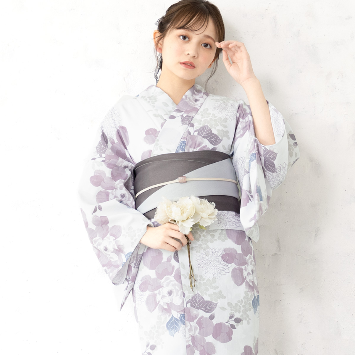 SOUBIEN（創美苑） 簡単着付け セパレート浴衣 レディース セット 3点