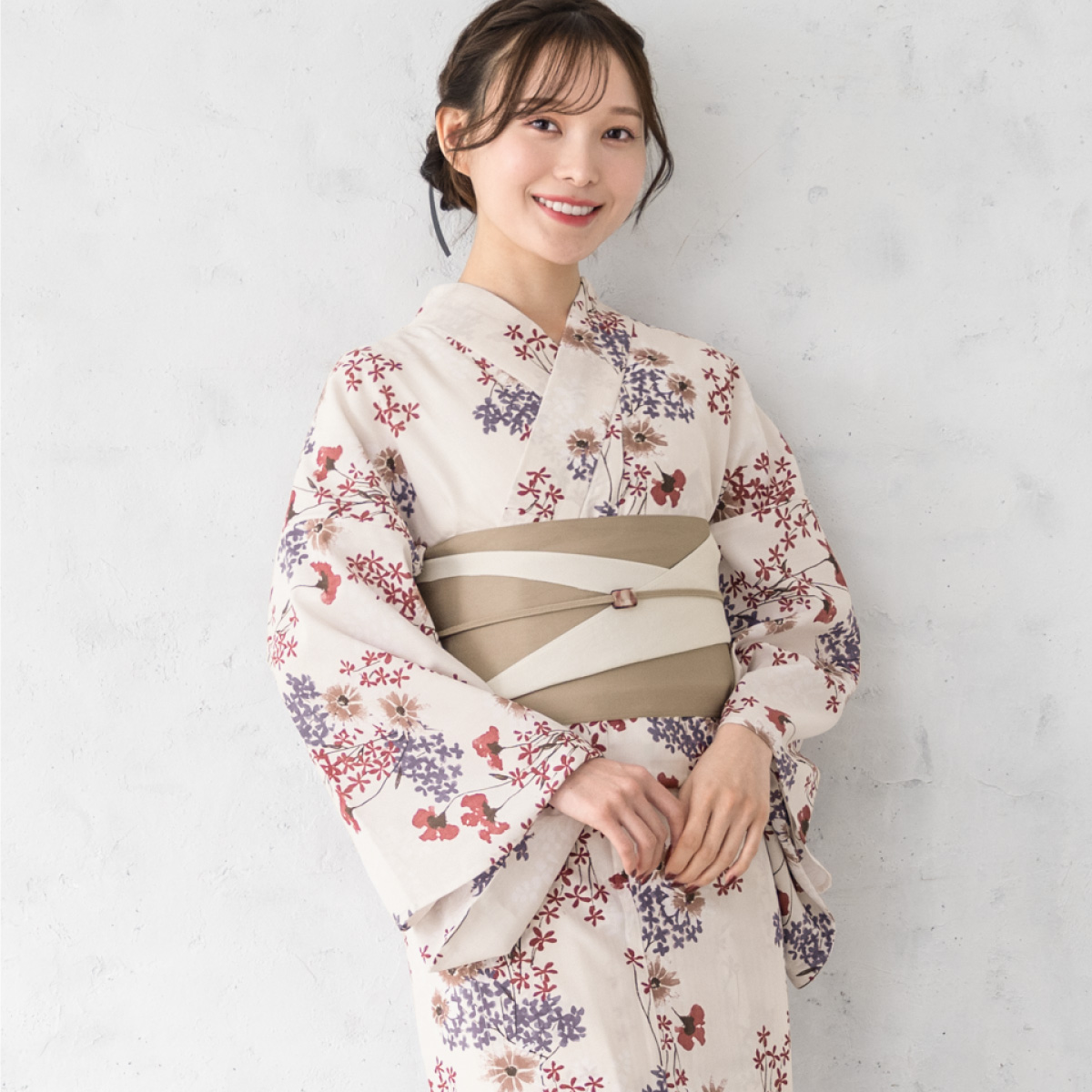 SOUBIEN（創美苑） 簡単着付け セパレート浴衣 レディース セット 3点