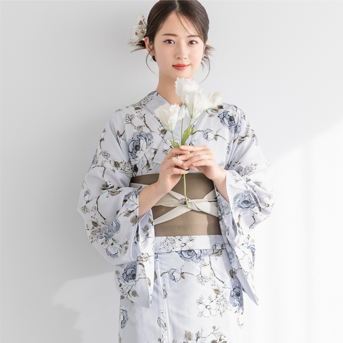 SOUBIEN（創美苑） 簡単着付け セパレート浴衣 レディース セット 3点