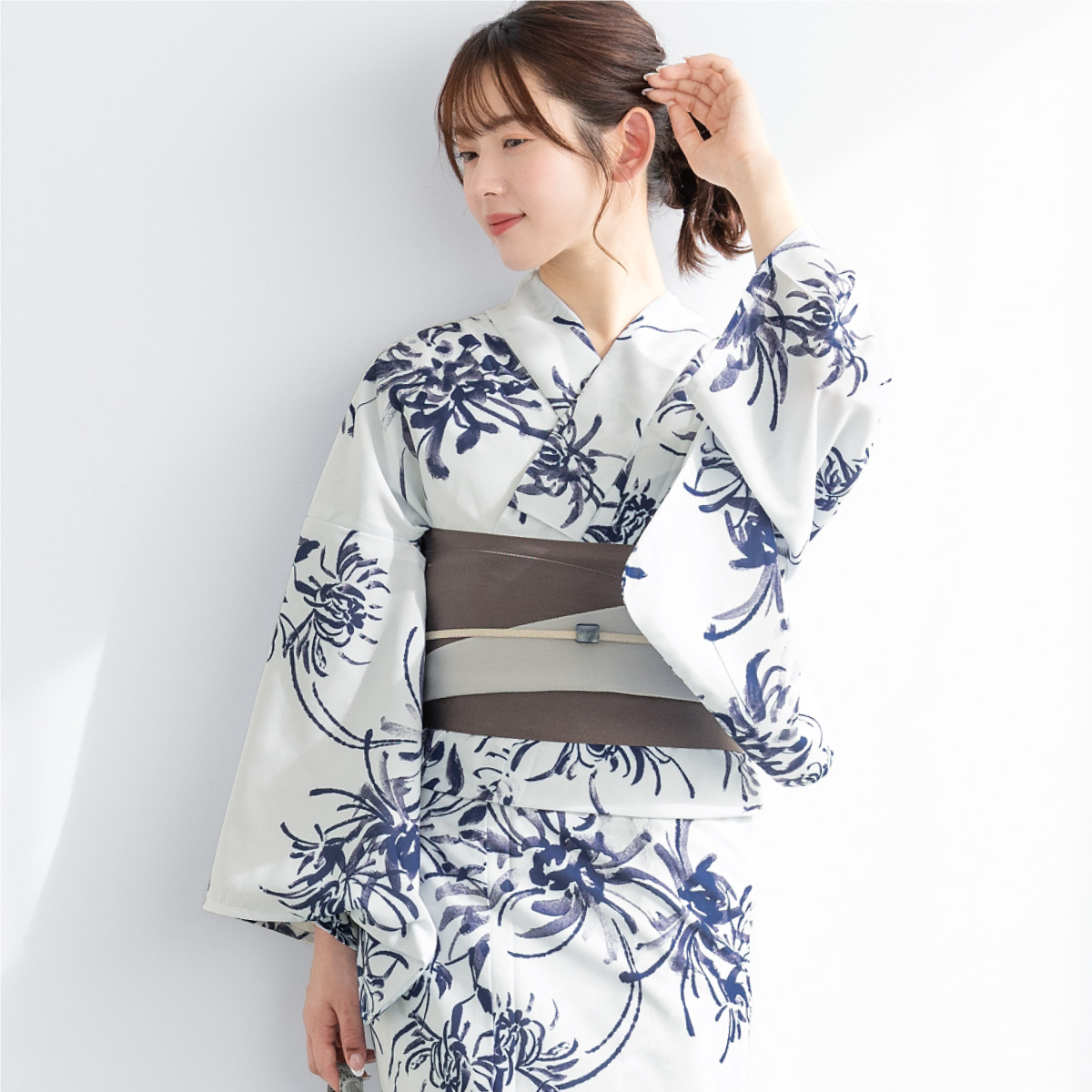 SOUBIEN（創美苑） 簡単着付け セパレート浴衣 レディース セット 3点