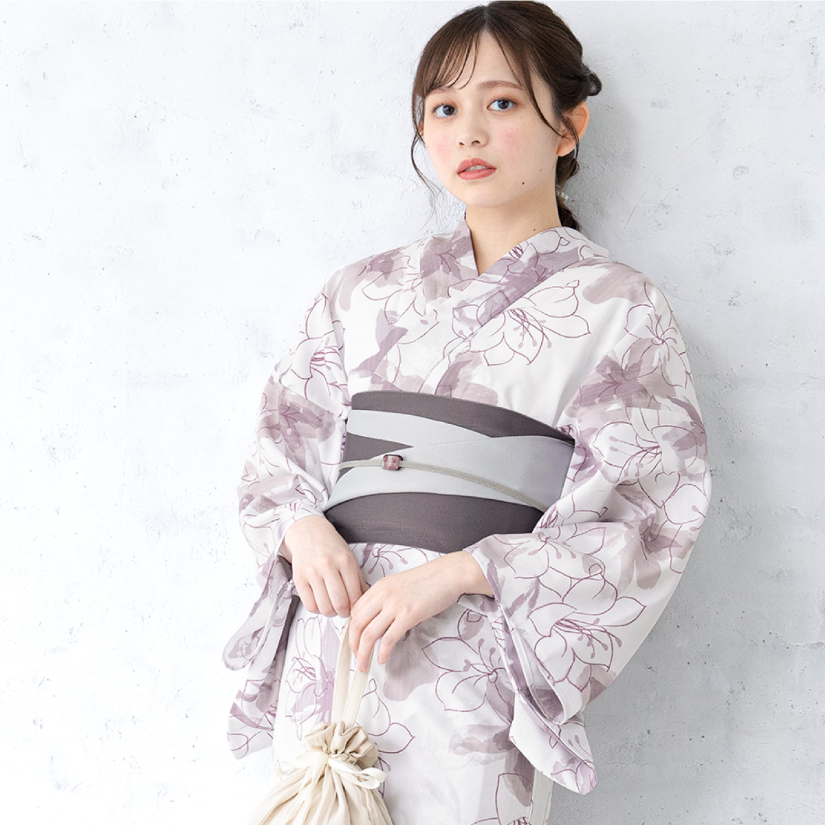SOUBIEN（創美苑） 簡単着付け セパレート浴衣 レディース セット 3点