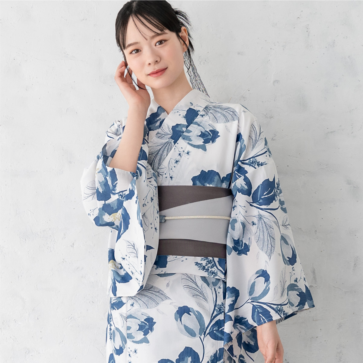 SOUBIEN（創美苑） 簡単着付け セパレート浴衣 レディース セット 3点