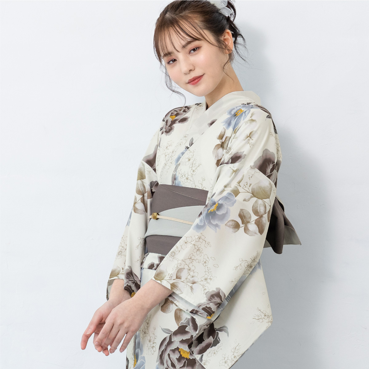 SOUBIEN（創美苑） 簡単着付け セパレート浴衣 レディース セット 3点