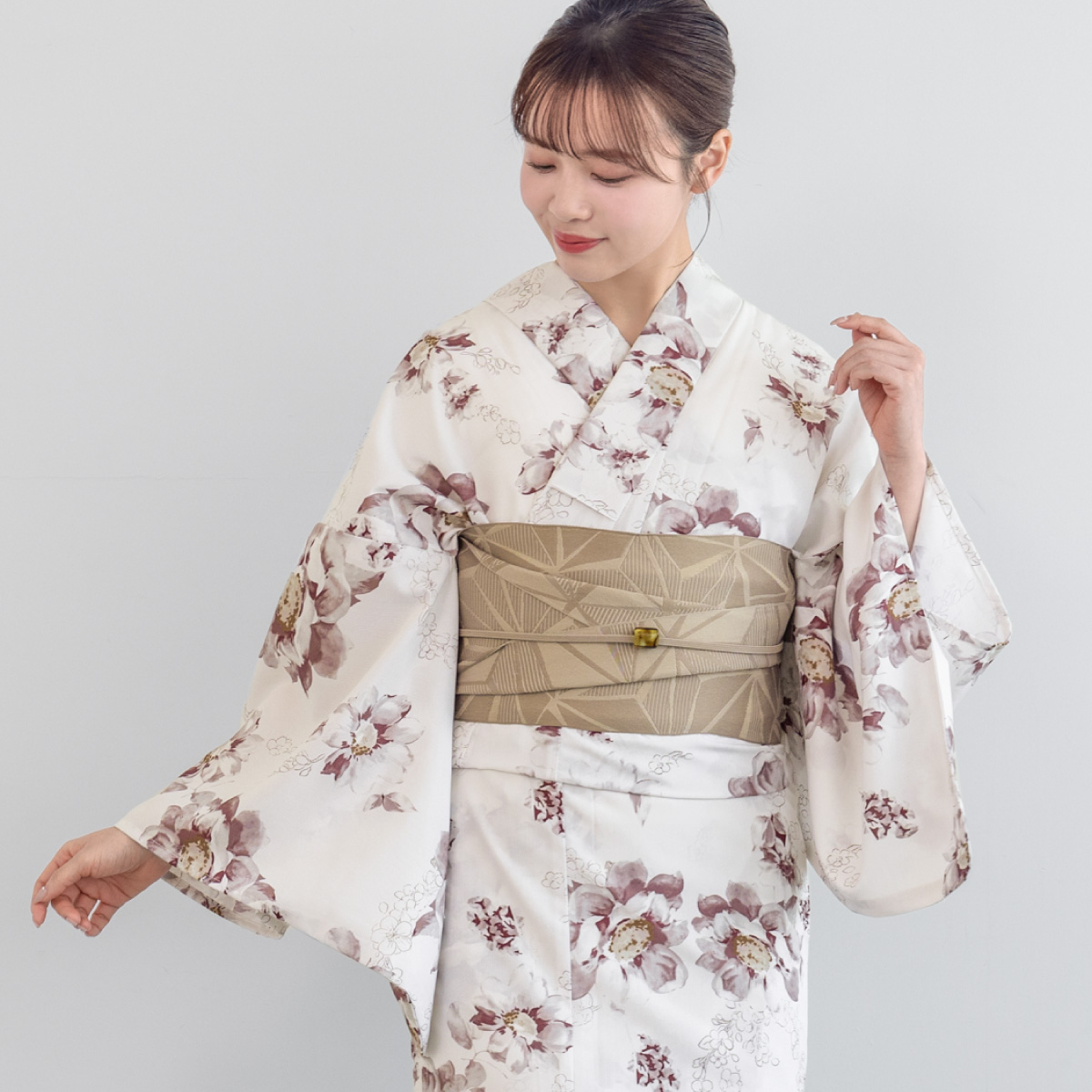 SOUBIEN（創美苑） 簡単着付け セパレート浴衣 レディース セット 3点