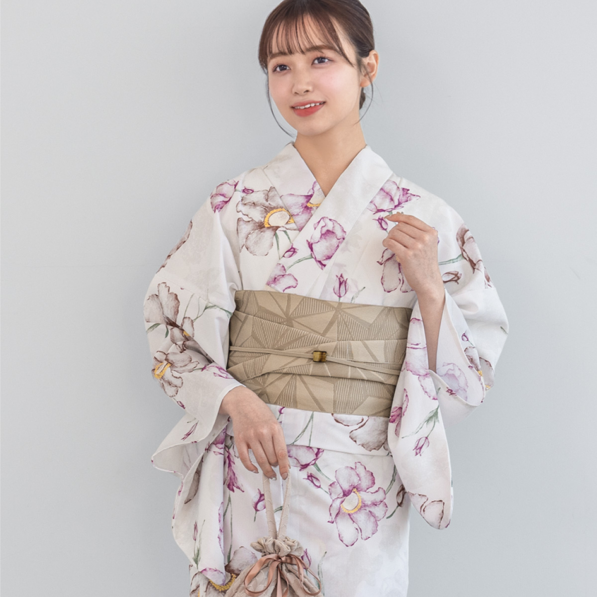 SOUBIEN（創美苑） 簡単着付け セパレート浴衣 レディース セット 3点