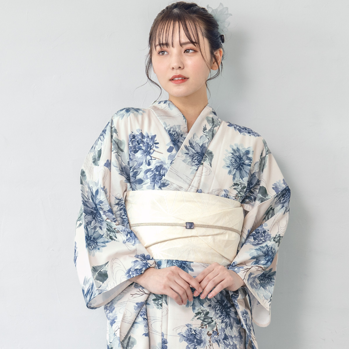 SOUBIEN（創美苑） 簡単着付け セパレート浴衣 レディース セット 3点